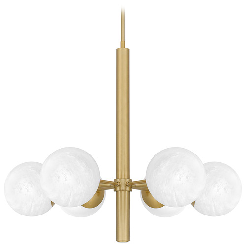 Quoizel Lighting Solei Aged Brass Chandelier