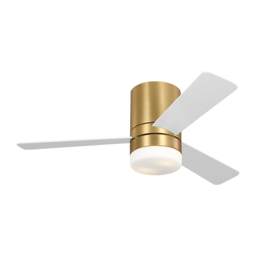 Era 44-Inch Hugger LED Fan in Brass by Generation Lighting Fan