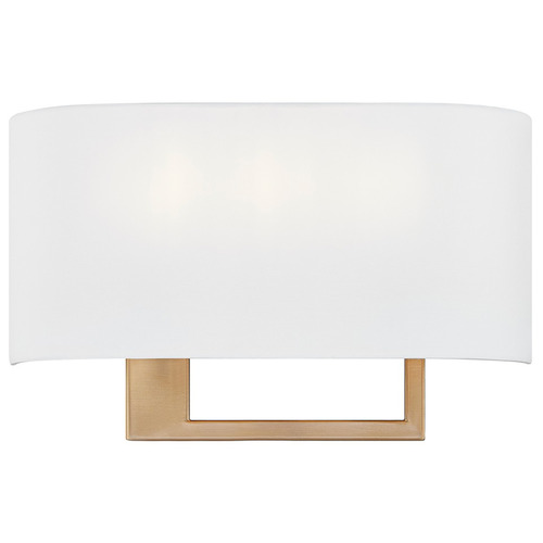 Justice Design Group Justice Design Callie ADA 3-Light Wall Sconce Brass FAB-4334-WHTE-BRSS