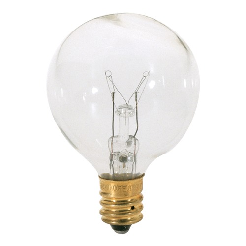 Satco Lighting Incandescent Globe Light Bulb Candelabra Base Dimmable S3846