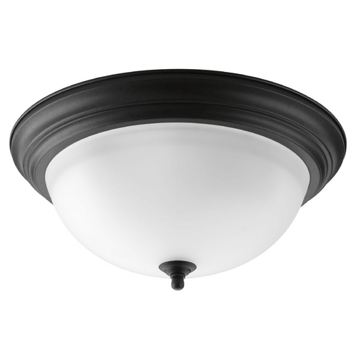 Progress Lighting Melon Forged Black Flush Mount by Progress Lighting P3926-80