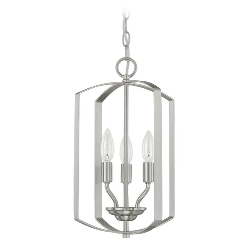 HomePlace by Capital Lighting Folsom 10-Inch Foyer Lantern in Brushed Nickel by HomePlace by Capital Lighting 515831BN