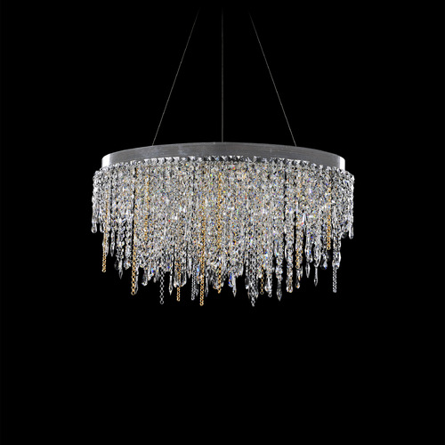 Allegri Lighting Allegri Crystal Tenuta Polished Chrome Island Light 028254-010-FR001