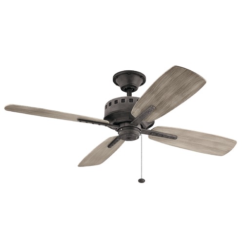 Eads 52-Inch Patio Fan in Weathered Zinc by Kichler Lighting