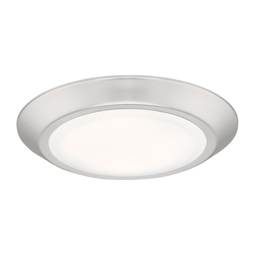 Quoizel Lighting Verge 7.75-Inch LED Flush Mount in Brushed Nickel by Quoizel Lighting VRG1608BN