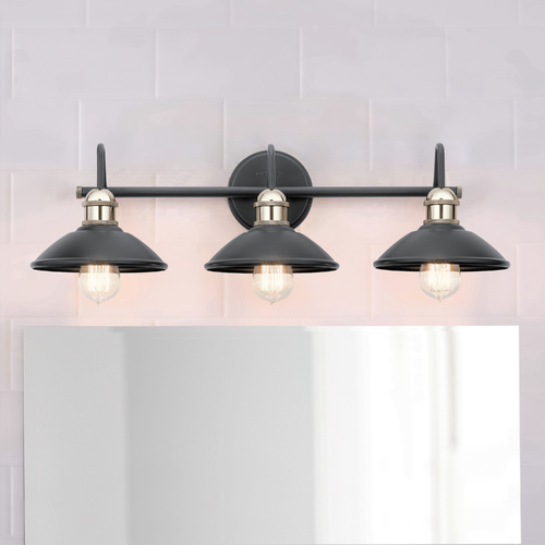 Kichler Lighting Clyde 26.50-Inch Black Vanity Light by Kichler Lighting 45945BK