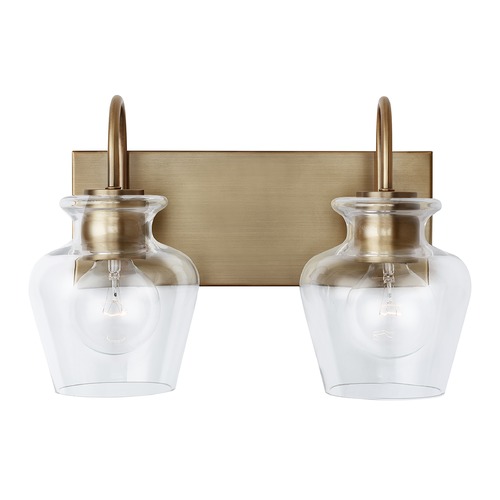 Capital Lighting Danes 15-Inch Vanity Light in Aged Brass by Capital Lighting 138121AD-490