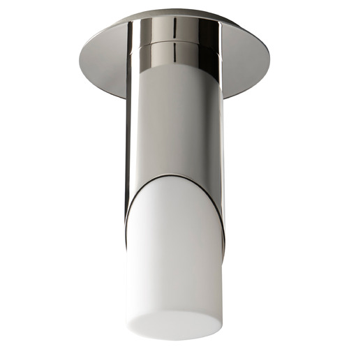 Ellipse LED Acrylic Ceiling Mount in Nickel by Oxygen Lighting