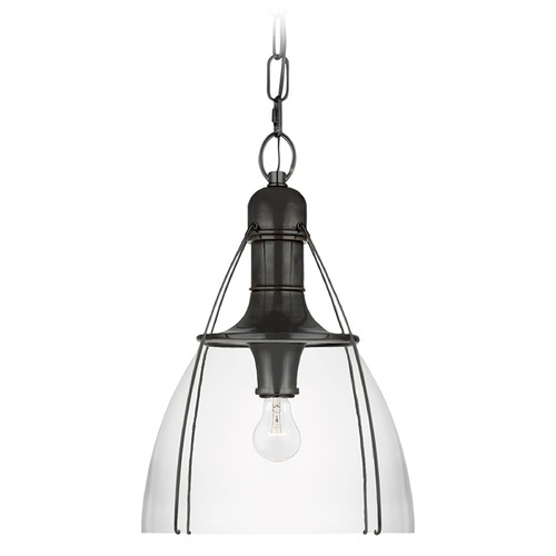 Chapman & Myers Prestwick 14-Inch Pendant in Bronze by Visual Comfort Signature