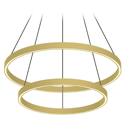 Kuzco Lighting Cerchio Brushed Gold LED Pendant by Kuzco Lighting CH87824-BG