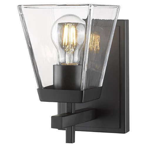 Z-Lite Lauren Matte Black Sconce by Z-Lite 819-1S-MB