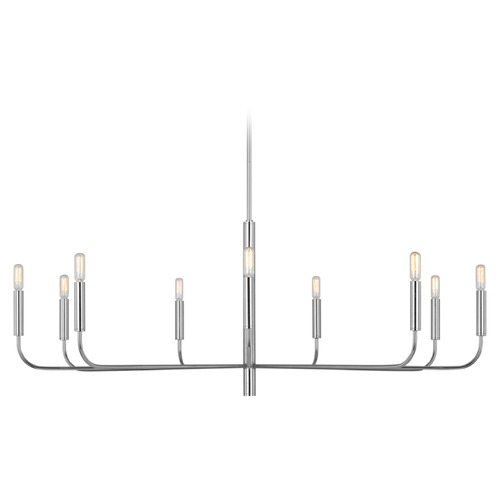 Visual Comfort Studio Collection Ellen Degeneres Brianna Polished Nickel Chandelier