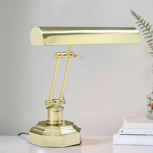 Piano Lamp in Polished Brass by House of Troy Lighting