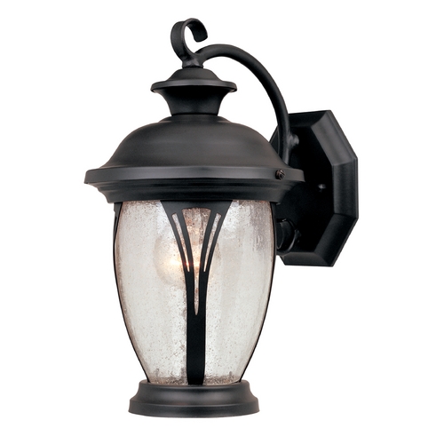 Seeded Glass Outdoor Wall Light Bronze Designers Fountain Lighting