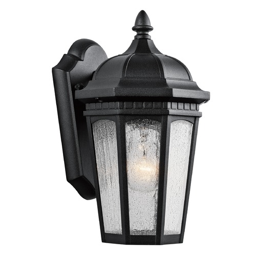 Courtyard 11-Inch Outdoor Wall Light in Textured Black by Kichler Lighting