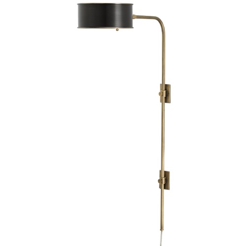 Currey and Company Lighting Currey and Company Overture Antique Brass / Black Sconce 5000-0059