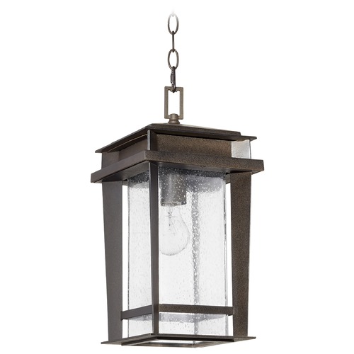 Quorum Lighting Easton Oiled Bronze Outdoor Hanging Light by Quorum Lighting 7041-1-86