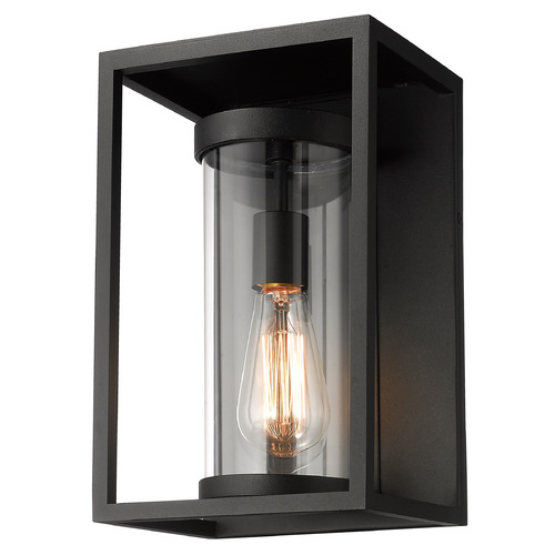 Dunbroch Black Outdoor Wall Light by Z-Lite