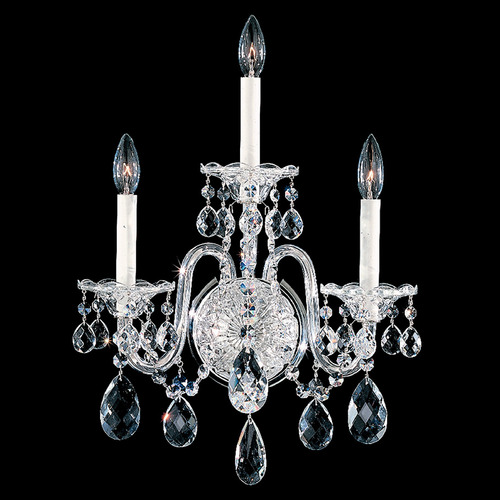 Sterling Polished Silver Sconce by Schonbek Lighting