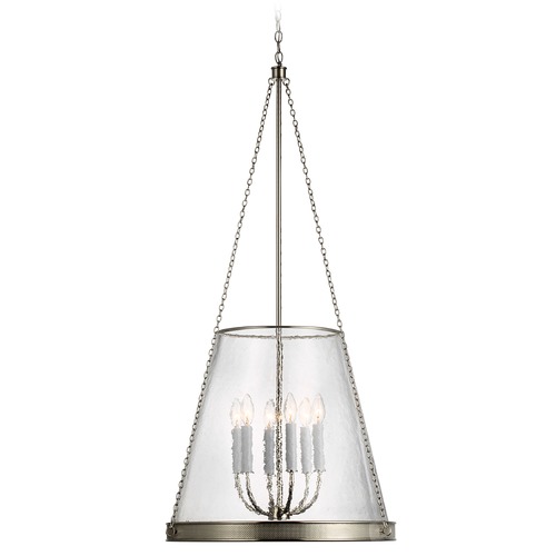 Marie Flanigan Reese 23-Inch Pendant in Nickel by Visual Comfort Signature