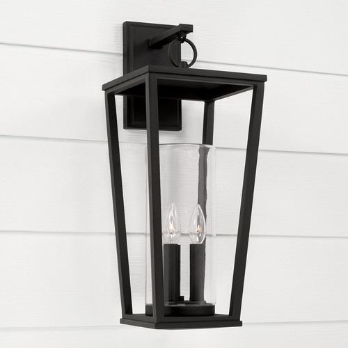 Elliott 23.75-Inch Outdoor Wall Light in Black by Capital Lighting