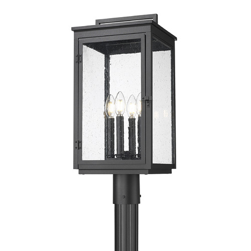 Z-Lite Hartwell Sand Black Post Light