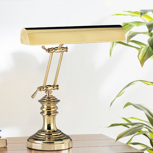 Piano Lamp in Polished Brass by House of Troy Lighting