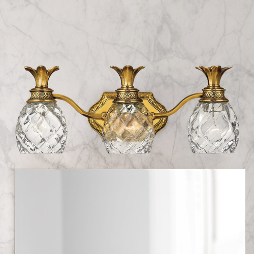 Plantation 21-Inch Bath Light in Burnished Brass by Hinkley Lighting