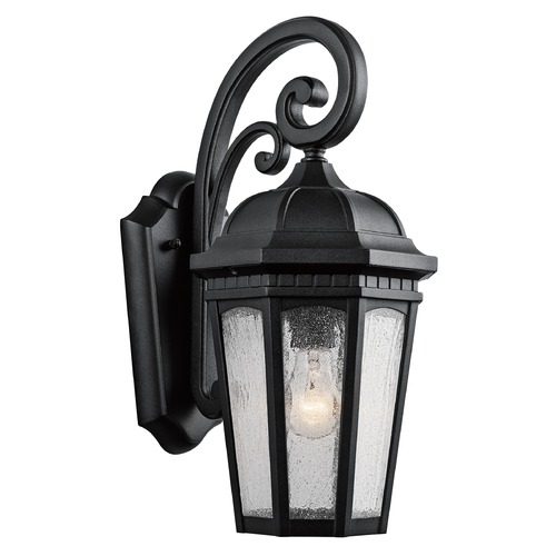Courtyard 17.75-Inch Outdoor Wall Light in Textured Black by Kichler Lighting