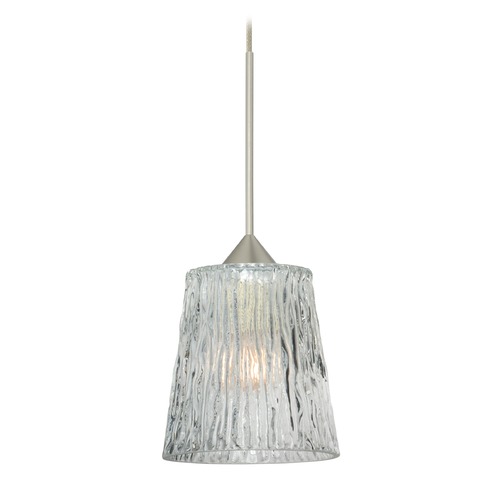 Besa Lighting Besa Lighting Nico Satin Nickel LED Mini-Pendant Light 1XT-512500-LED-SN