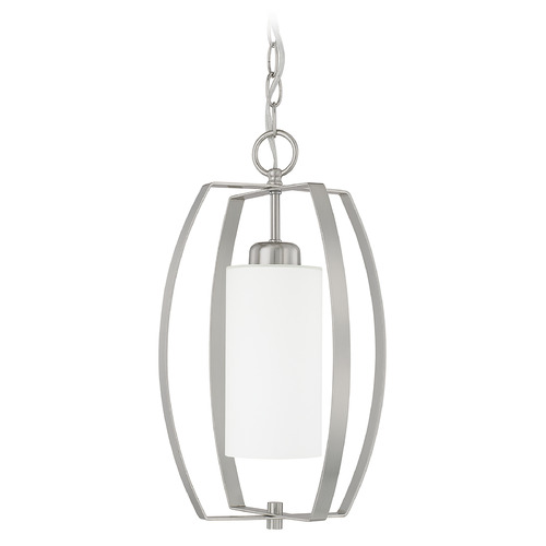 HomePlace by Capital Lighting Folsom 10-Inch Lantern in Brushed Nickel by HomePlace by Capital Lighting 515911BN-342