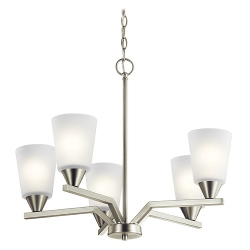 Kichler Lighting Skagos 21.75-Inch Brushed Nickel Chandelier by Kichler Lighting 52231NI