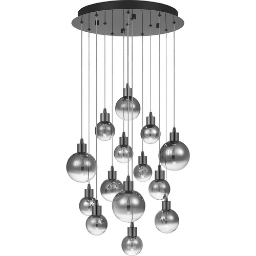 Quoizel Lighting Shadow Black Chrome LED Multi-Light Pendant by Quoizel Lighting PCSH2818BCH