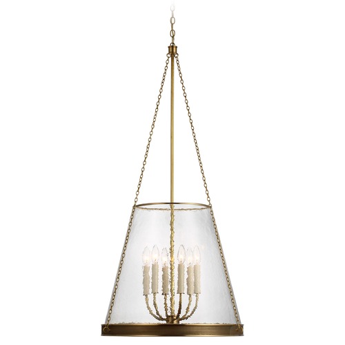 Marie Flanigan Reese 23-Inch Pendant in Soft Brass by Visual Comfort Signature