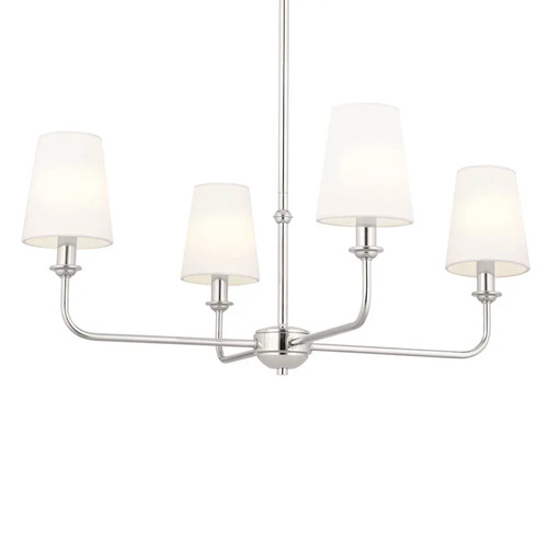 Pallas 4-Light Chandelier in Polished Nickel by Kichler Lighting