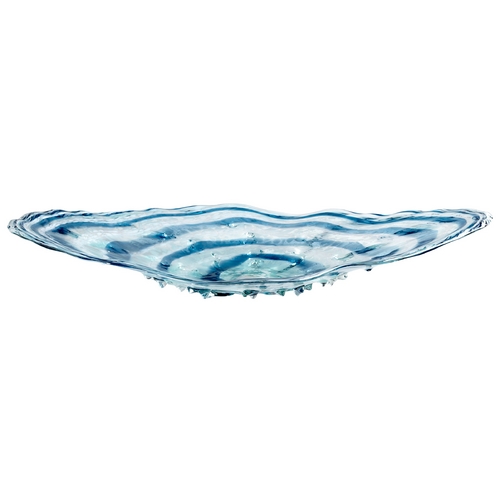 Abyss Blue & Clear Plate by Cyan Design