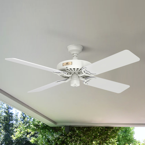 Original White Ceiling Fan by Hunter Fan Company