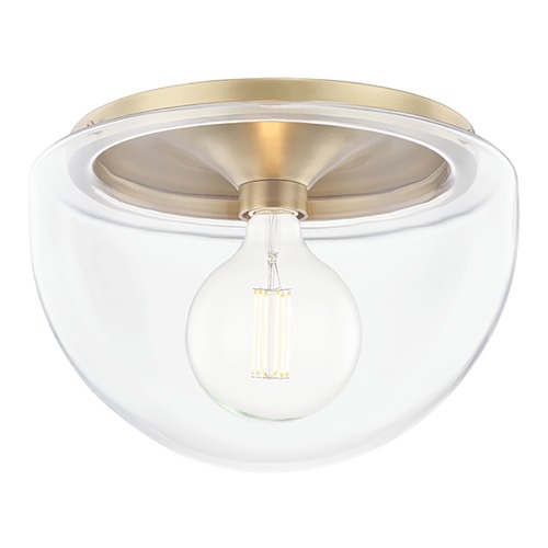 Mitzi by Hudson Valley Grace Aged Brass LED Flush Mount by Mitzi by Hudson Valley H284501L-AGB