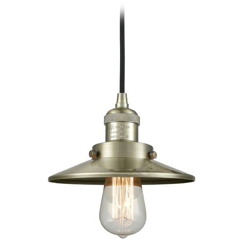 Railroad Antique Brass Mini Pendant by Innovations Lighting