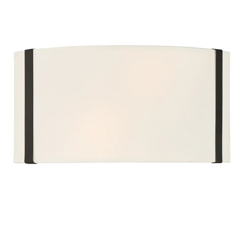 Crystorama Lighting Fulton 2-Light Wall Sconce in Black by Crystorama Lighting FUL-902-BK