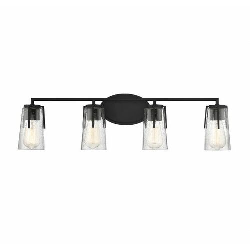 Sacremento 4-Light Bath Light in Black by Savoy House