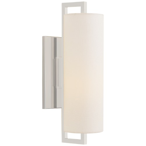 Ian K. Fowler Bowen Medium Sconce in Polished Nickel by Visual Comfort Signature