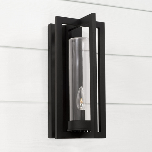 Capital Lighting Kent 15-Inch Outdoor Wall Light in Black by Capital Lighting 948211BK