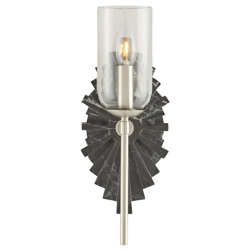 Currey and Company Ian Thornton Benthos Black / Nickel Sconce