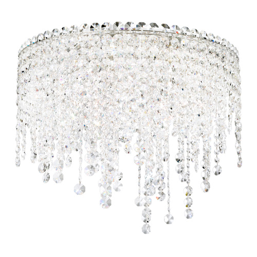 Schonbek Worldwide Lighting Chantant Polished Stainless Steel Flushmount Light