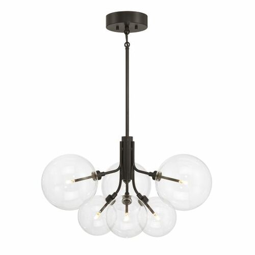 6-Light Chandelier in Oil Rubbed Bronze by Meridian