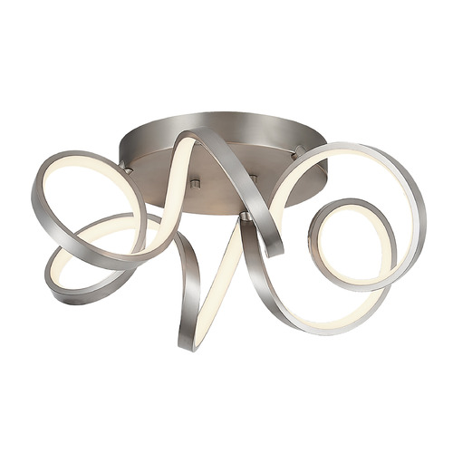 Kuzco Lighting Synergy Antique Silver LED Flushmount Light