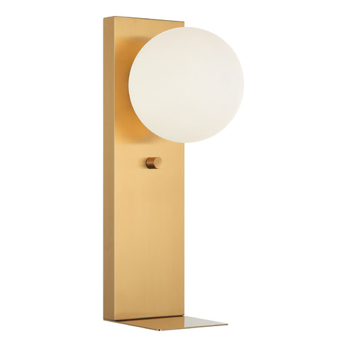 Matteo Lighting Stanley Aged Gold Brass Sconce