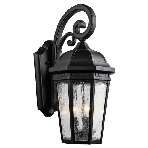 Courtyard 22.25-Inch Outdoor Wall Light in Textured Black by Kichler Lighting