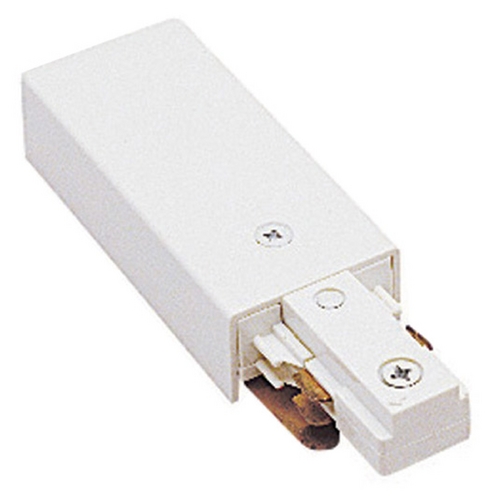 WAC Lighting WAC Lighting White J Track 2-Circuit Live End Connector J2-LE-WT